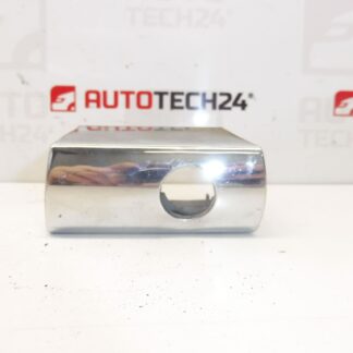 Cache serrure porte avant gauche Citroën Peugeot chrome 9119CR